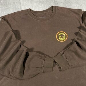 Brown Spitfire Skateboard Longsleeve